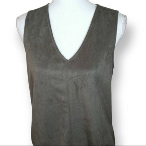 PEACH BOUTIQUE GRAY FAUX SUEDE DRESS SZ.M EUC. - Picture 3 of 8